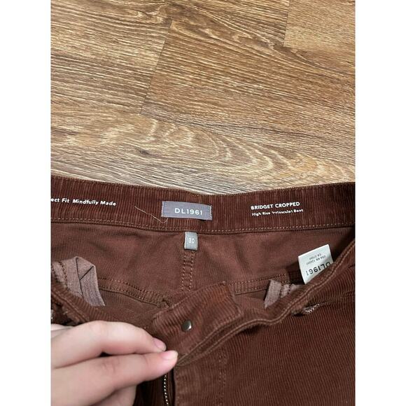 DL1961 Bridget Bootcut Highrise Cropped Corduroy Pants - Picture 4 of 7